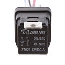 5 Sets 12V 40A SPST Automotive Car Van 5 Pin Relay 5 Wires Harness Sockets