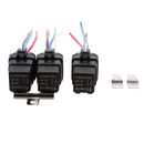 3 Sets 24V 40A Car Automotive 4 Pin SPST Relays and 4 Wires Harness Sockets