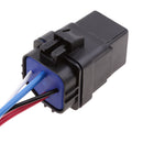 3 Sets 24V 40A Car Automotive 4 Pin SPST Relays and 4 Wires Harness Sockets