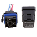 3 Sets 24V 40A Car Automotive 4 Pin SPST Relays and 4 Wires Harness Sockets
