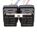 3 Sets of 24V SPDT 5 Pin Car Boat Relay with 5 Wires & Harness Socket 40 Amp