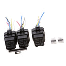 3 Sets of 24V SPDT 5 Pin Car Boat Relay with 5 Wires & Harness Socket 40 Amp
