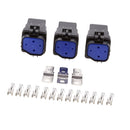 3pcs Car Vehicles 24V 40A 4 Pin SPST Relay and Socket With Terminals