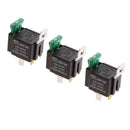 3 Pieces 24V 30A 4 Pin SPST Relay With Fuses Automotive Electronic