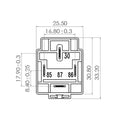 5 Pieces 24V 30A 4 Pin SPST Relay With Socket Harness Automotive Electronic