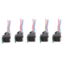 5 Pieces 24V 30A 4 Pin SPST Relay With Socket Harness Automotive Electronic