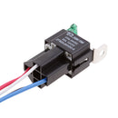 5 Pieces 24V 30A 4 Pin SPST Relay With Socket Harness Automotive Electronic