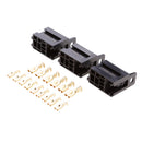 3 Set Universal Car Truck Boat 30A Car Relay Socket 5-Pin Connector Terminal