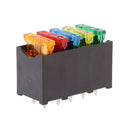Car 5 Way Blade Fuse Box Holder Distribution Block Fusebox With ATC Fuses