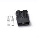2 Sets Winch Trailer 50A 600V Battery Quick Connector Plugs with Dust Caps Black