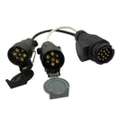 13 Pin To 7 Pin N/S Type Caravan Towing Trailer Adapter Connector Plug