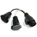13 Pin To 7 Pin N/S Type Caravan Towing Trailer Adapter Connector Plug