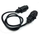 Car Caravan Tow 12V 7Pin Trailer Plug Socket Connector with 92CM Cable EU