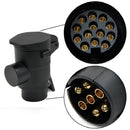 Car Trailer Truck Caravan Towing 7 to 13Pin Plug Adapter Converter Socket EU