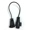 Waterproof Towbar Towing Plug Socket 7Pin to 13Pin Trailer Truck Electric EU