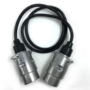 Car Trailer Truck 7Pin to 7Pin Plug Adapter Converter Tow Bar Socket Silver