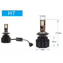 2X Car Headlight Bulbs Head Lamps 50W 6800LM Conversion Kit H7 High Quality