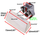 Kitchen Cabinet Handle Drawer Cupboard Door Knob 0.59~0.7 Inch Thick Nickel