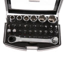 29 Pieces Multi-functional Mini Ratchet Wrench Socket Bit Set Repair Tools