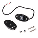 2 Pieces Under Car Chassis LED Light Lamp Boat Marine Light Blue