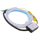 LED Flow Strip Trunk With Side Turn Signals Rear Light Blue Red Yellow White