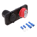 Car 50A Battery Disconnect Rotary Isolator Switch and Dual 5V 3.1A USB Ports
