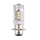 1 Pair High Power H6 80W 2828 16LED Headlight Kit 6500K HID White Motorcycle Bulbs Lamp