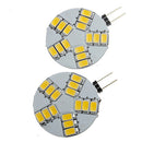 1 Pair G4 5630 2800-3400K 15LED Spot Light Lamp Spot Light Lamps for Car Home