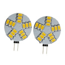 1 Pair G4 5630 2800-3400K 15LED Spot Light Lamp Spot Light Lamps for Car Home