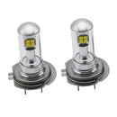 2pcs White H7 Universal Car Headlight DRL Fog Lamp LED Bulb Replacement