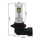2 Pieces 9005 LED Fog Lights Bulbs 80W Car Driving Lamps 6000K White 1500LM 2835