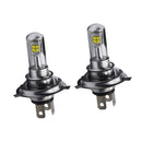 2pcs White 6000K H4 Universal Car Headlight Fog Lamp LED Bulb Replacement