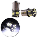 1 Pair BA15S 1156 7020 21SMD LED Car Reverse Tail Stop Turn Lamp Bulbs White