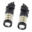 2 Pieces 3157 60LED Blub Daytime Running Lights Fog Lamp DRL Amber+White 6500K
