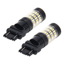 2 Pieces 3157 60LED Blub Daytime Running Lights Fog Lamp DRL Amber+White 6500K