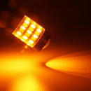 2 Pieces BAY15D 1157 6500K Amber+White 60LED Car Turn Signal Brake Backup Lights