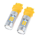 2pcs 3156 3157 21SMD LED Bulb For Car Turn Parking Signal Light Amber