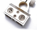 Dual 1/0 & 8 Gauge Positive Negative Battery Terminal Clamp Connector