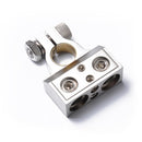 Dual 1/0 & 8 Gauge Positive Negative Battery Terminal Clamp Connector