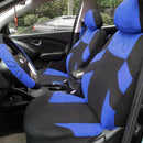 13 Pieces Black and Blue Automobile Universal Fit Car Seat Protector Covers