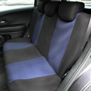 9 Pieces Universal Car Seat Backrest Headrest Cover Protector Black Blue