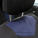 9 Pieces Universal Car Seat Backrest Headrest Cover Protector Black Blue