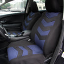 9 Pieces Universal Car Seat Backrest Headrest Cover Protector Black Blue