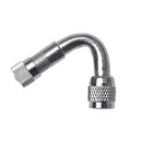 Car Motorcycle Chrome Plated Brass Wheel Tire Valve Extension Adaptor 45 Degree