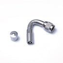 Car Motorcycle Chrome Plated Brass Wheel Tire Valve Extension Adaptor 45 Degree
