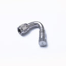 Car Motorcycle Chrome Plated Brass Wheel Tire Valve Extension Adaptor 45 Degree