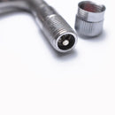 Cars Motorcycles Chrome Plated Brass Tyre Valve Extension Adaptor 90 Degree