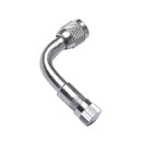 Cars Motorcycles Chrome Plated Brass Tyre Valve Extension Adaptor 90 Degree