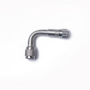 Cars Motorcycles Chrome Plated Brass Tyre Valve Extension Adaptor 90 Degree