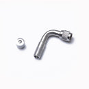 Cars Motorcycles Chrome Plated Brass Tyre Valve Extension Adaptor 90 Degree